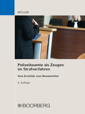 cover image of Polizeibeamte als Zeugen im Strafverfahren